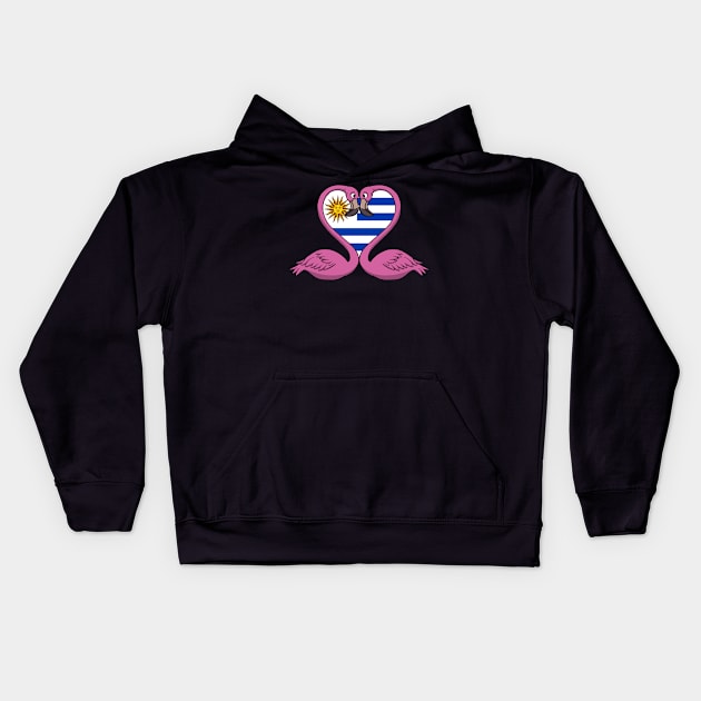 Flamingo Uruguay Kids Hoodie by RampArt